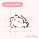 Lazy Bunny Planner Sticker