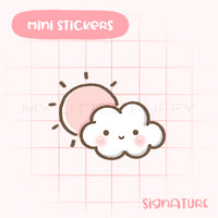 Weather Planner Sticker/ Partly Sunny