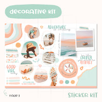 Colorful Good Vibe Decorative Photo Sticker Kit