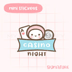 Casino Night Planner Sticker