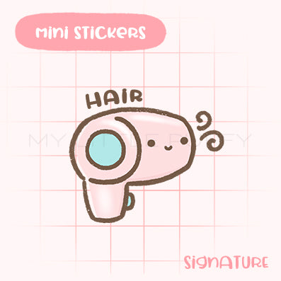 Hair Dryer Planner Sticker