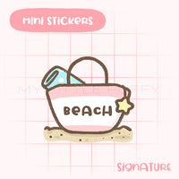 Beach Bag Planner Sticker