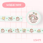 Cute Mint My Little Puffy Unicorn Washi Tape