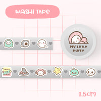 Cute My Little Puffy Halloween Washi Tape