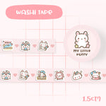 Cute My Little Puffy Back To School Washi Tape