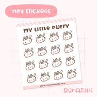 Pencil Pouch Bunny Planner Sticker