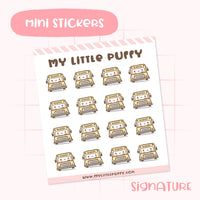 School Bus Bunny Planner Sticker
