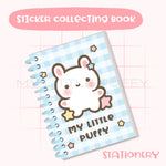 Cute Bunny Puffy Sticker Collecting Book