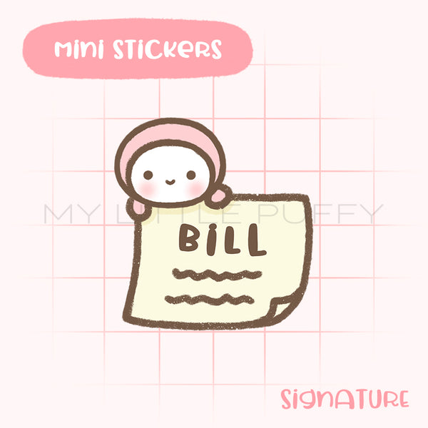Bill Payment Planner Sticker/ Pay Bill Sticker
