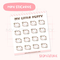 Bunny Makeup Pouch Planner Sticker