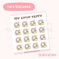 Busy Puffy Bear Planner Sticker