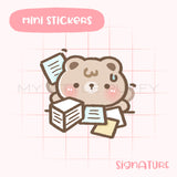 Busy Puffy Bear Planner Sticker