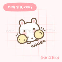 Cheer Bunny Planner Sticker