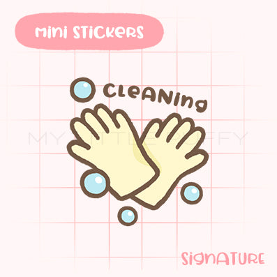Cleaning Gloves Planner Sticker