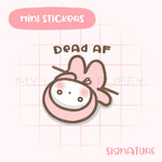 Dead Puffy Planner Sticker