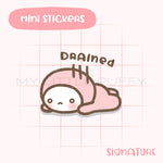 Drained Puffy Planner Sticker