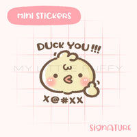 Duck You Planner Sticker