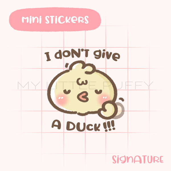 I Don't Give A Duck Planner Sticker