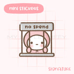 No Spend Planner Sticker