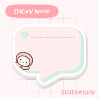 Cute Speech Bubble Sticky Notepad