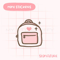 Cute Backpack Planner Sticker