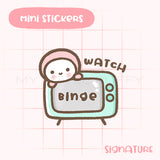 Binge Watch Planner Sticker