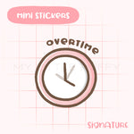 Overtime Planner Sticker