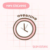 Overtime Planner Sticker