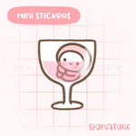 Red Wine Planner Sticker