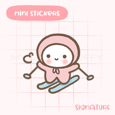 Skiing Planner Sticker